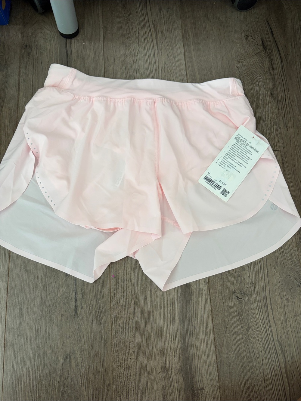 NWT Lululemon Fast and Free High-Rise Split Shorts. Women’s Size M
